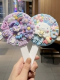 Cartoon Kuromi Diy сливочный резиновый макияж зеркало женское общежитие Портативное творческое портативное зеркало Женское подарок