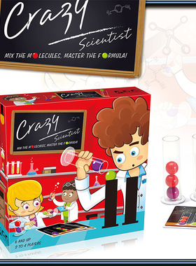 跨境电商疯狂科学家Crazy Scientist桌面玩具游戏 科学家试管玩具