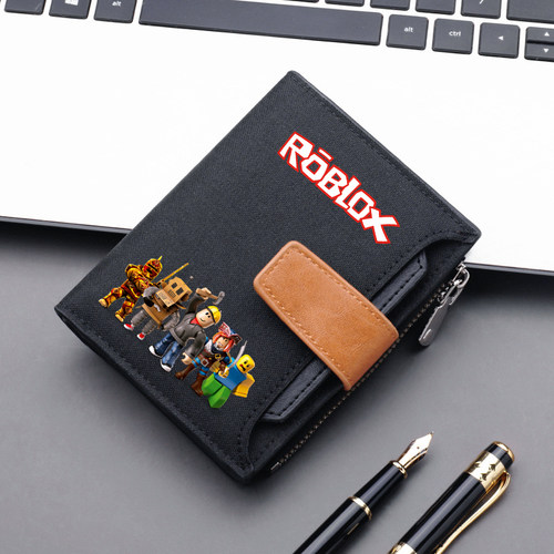 ROBLOX卡通短款拉链零钱包男