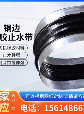 橡胶止水带651型中埋式外贴式钢边镀锌钢板P型闸门橡胶止水钢板
