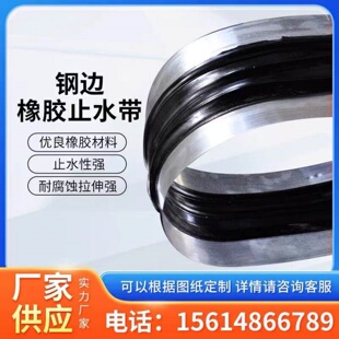 橡胶止水带651型中埋式 钢边镀锌钢板P型闸门橡胶止水钢板 外贴式