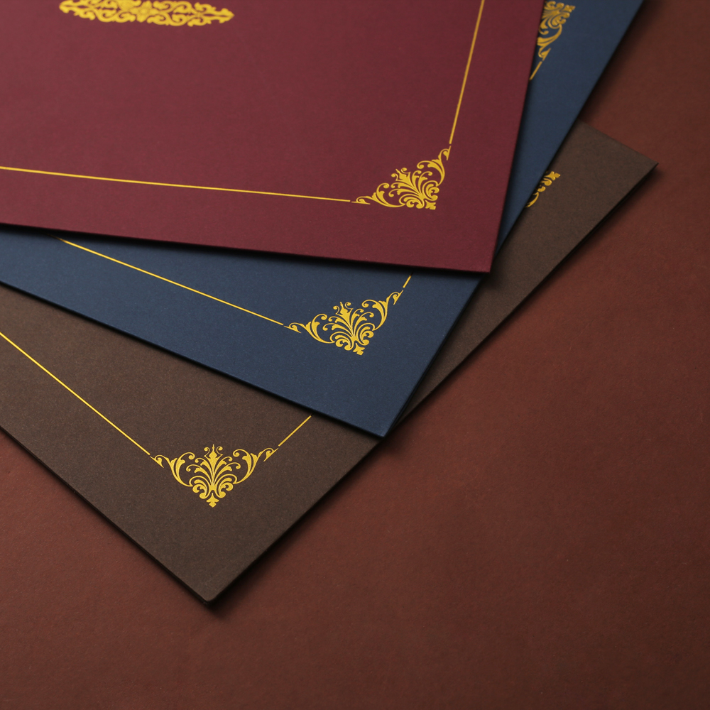 外壳封套谭喆证书封皮