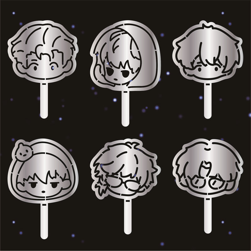304不锈钢稻米 张起灵 解雨臣 提拉米苏专用蛋糕镂空撒粉神器模具
