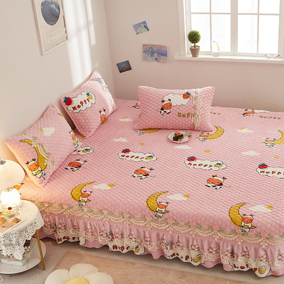 榻榻米牛奶绒防滑定做绗缝夹棉