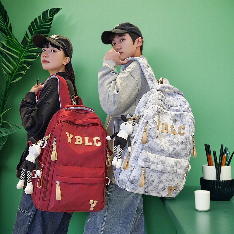 时尚休闲双肩背包上学旅游出行多功能设计女生男生都适用