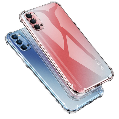 适用Reno4透明气囊防摔手机壳