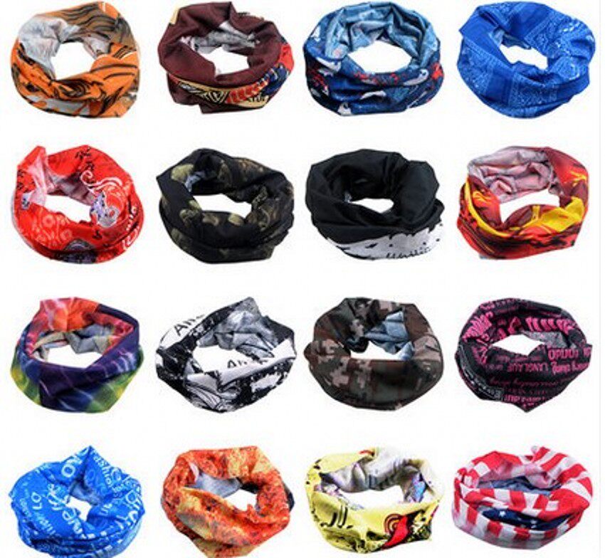 骑行头巾百变无缝魔术面巾防风防尘防晒巾围脖山地自行车户外装备