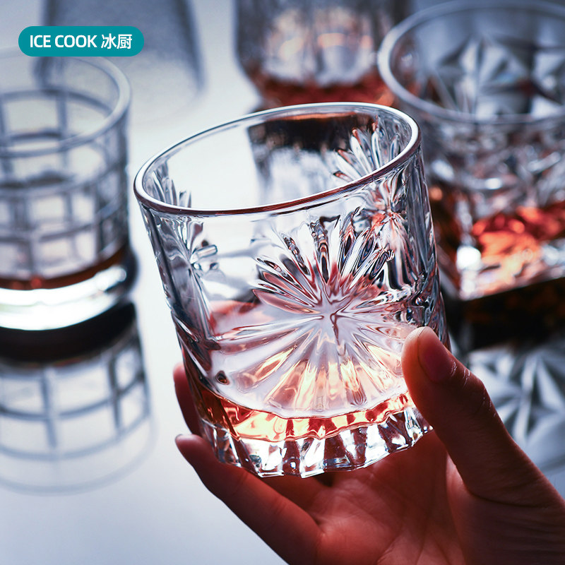 水晶玻璃威士忌鸡尾酒杯洋酒杯古典杯喝酒的白兰地杯酒吧啤酒杯子