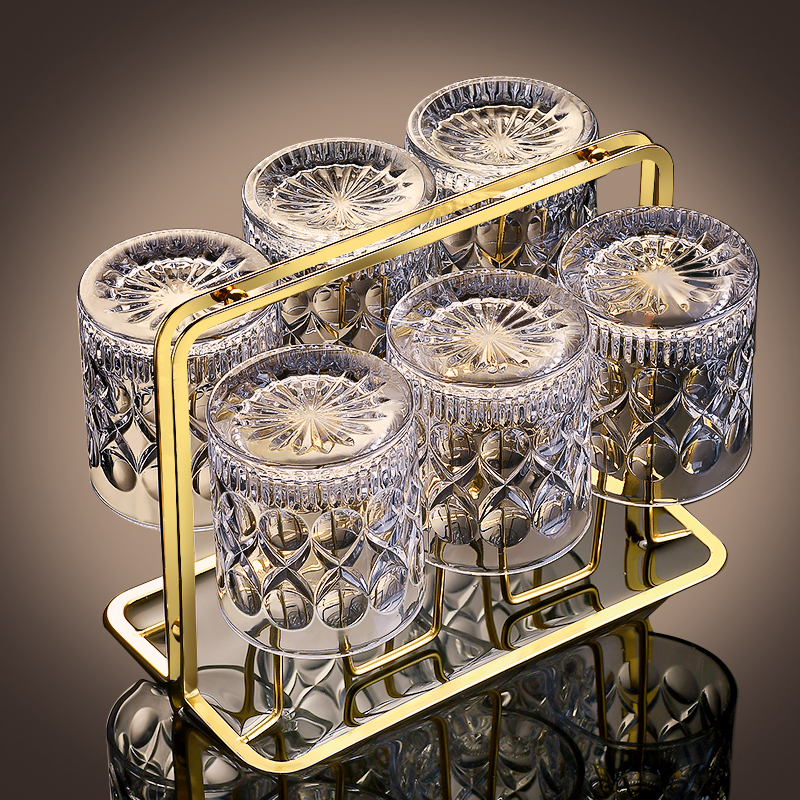 威士忌酒杯水晶玻璃洋酒杯