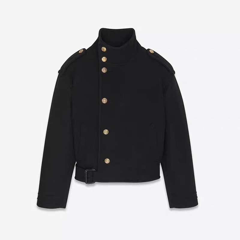 rokkihu黄仁俊法式100%羊绒外套