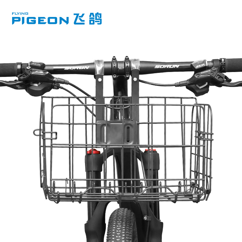 山地自行车折叠车篮子电动车前挂篮子车篮前框蓝筐通用车框支架筐