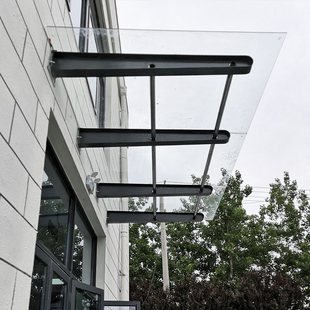 雨棚钢梁支架加工H型T型碳钢结构雨搭挑梁幕墙配件车棚梁牛腿支架