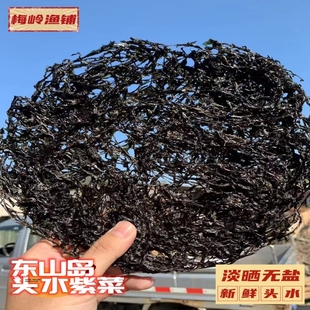 头水紫菜东山岛特产淡晒无盐清甜鲜嫩头水菜渔民自晒头水头茬紫菜