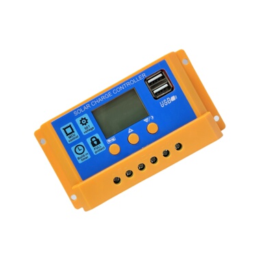 10A20A30A太阳能控制器12V24V自适应液晶LCD显示太阳能充电控制器