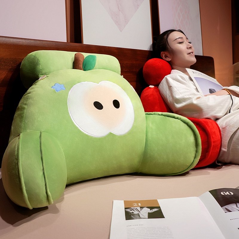 卡通苹果床头靠垫软包靠枕沙发护腰枕女生宿舍床上看书靠枕可拆洗,居家布艺,床头靠垫,淘宝优惠券,粉丝福利购,淘宝优惠卷