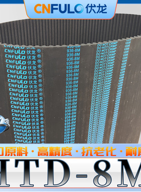 HTD8M-504同步带htd8m-512橡胶8M520圆弧齿型8m528 8M536 544 552