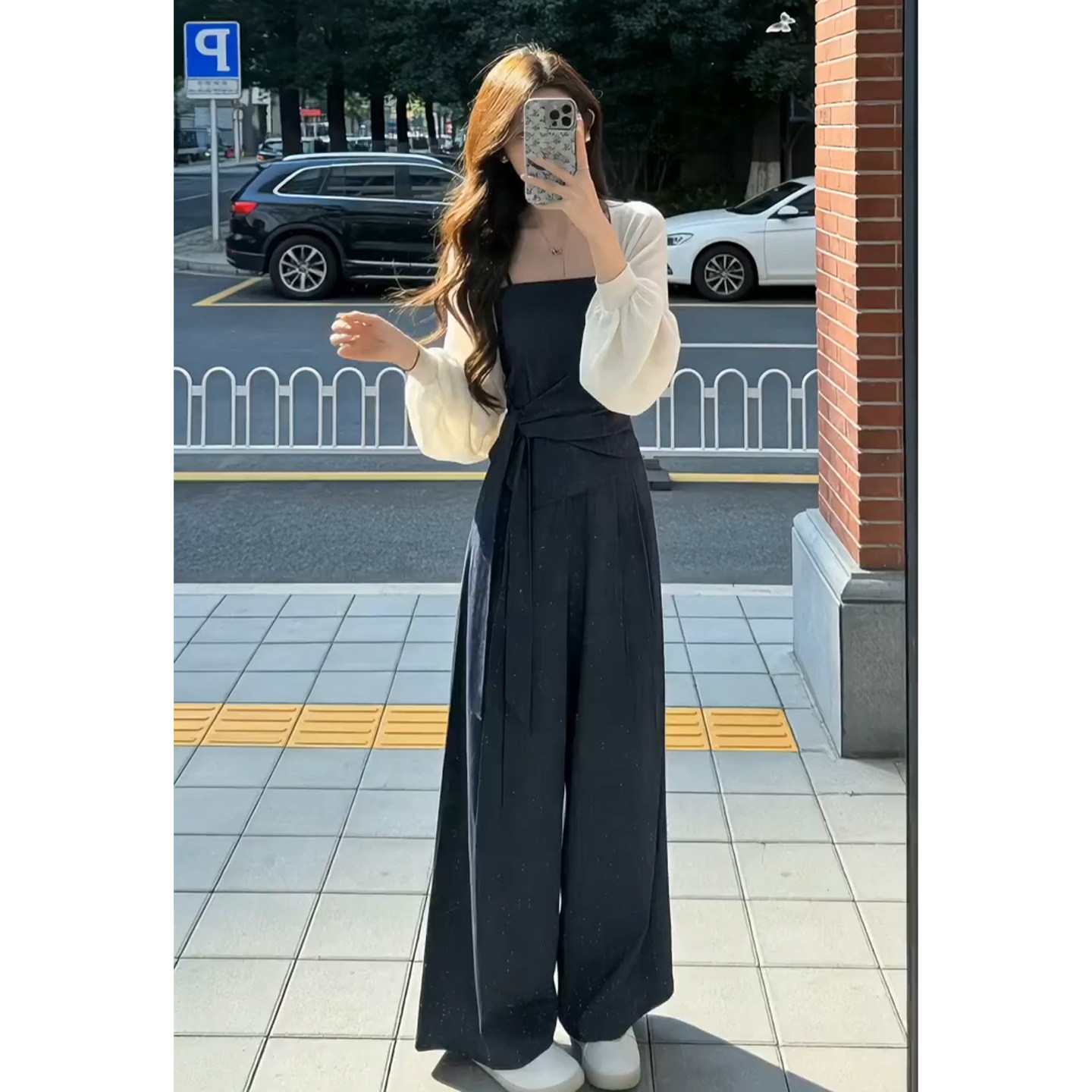 2026新款早春独特漂亮辣妹吊带背心女装初夏绝美小个子阔腿裤套装