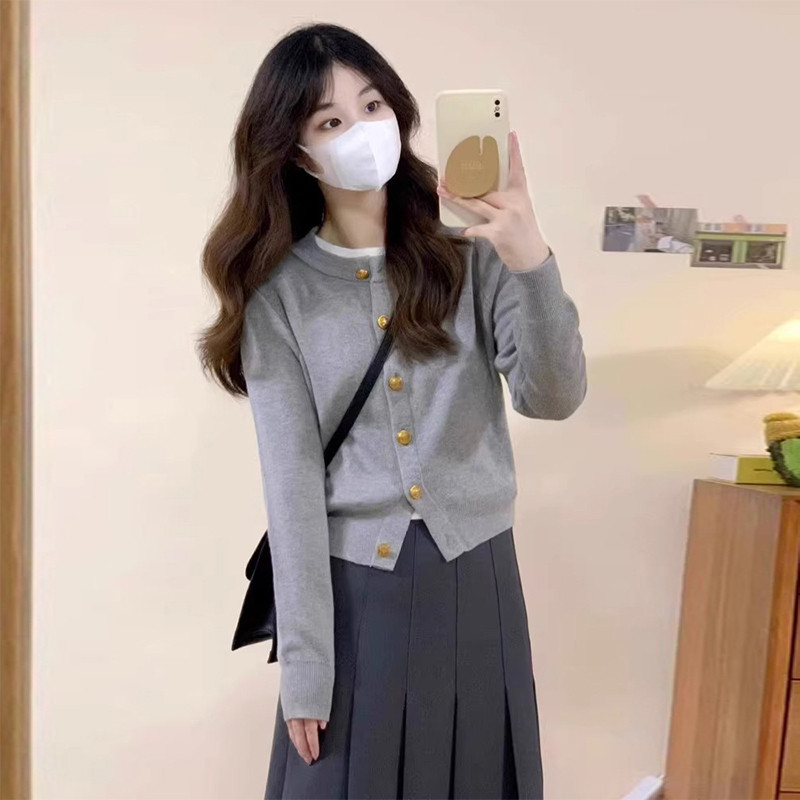 学院风小个子穿搭装搭配半身裙女2026新款