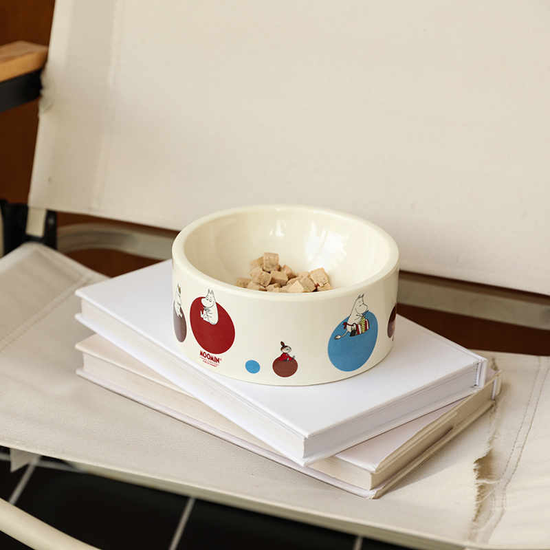 姆明MOOMIN正版授权宠物餐具餐盘姆明卡通猫狗碗狗粮盆猫猫碗食盆