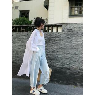 春夏季新款2026薄女中防晒防晒衣新衫学生开衫年外套宽松长bf