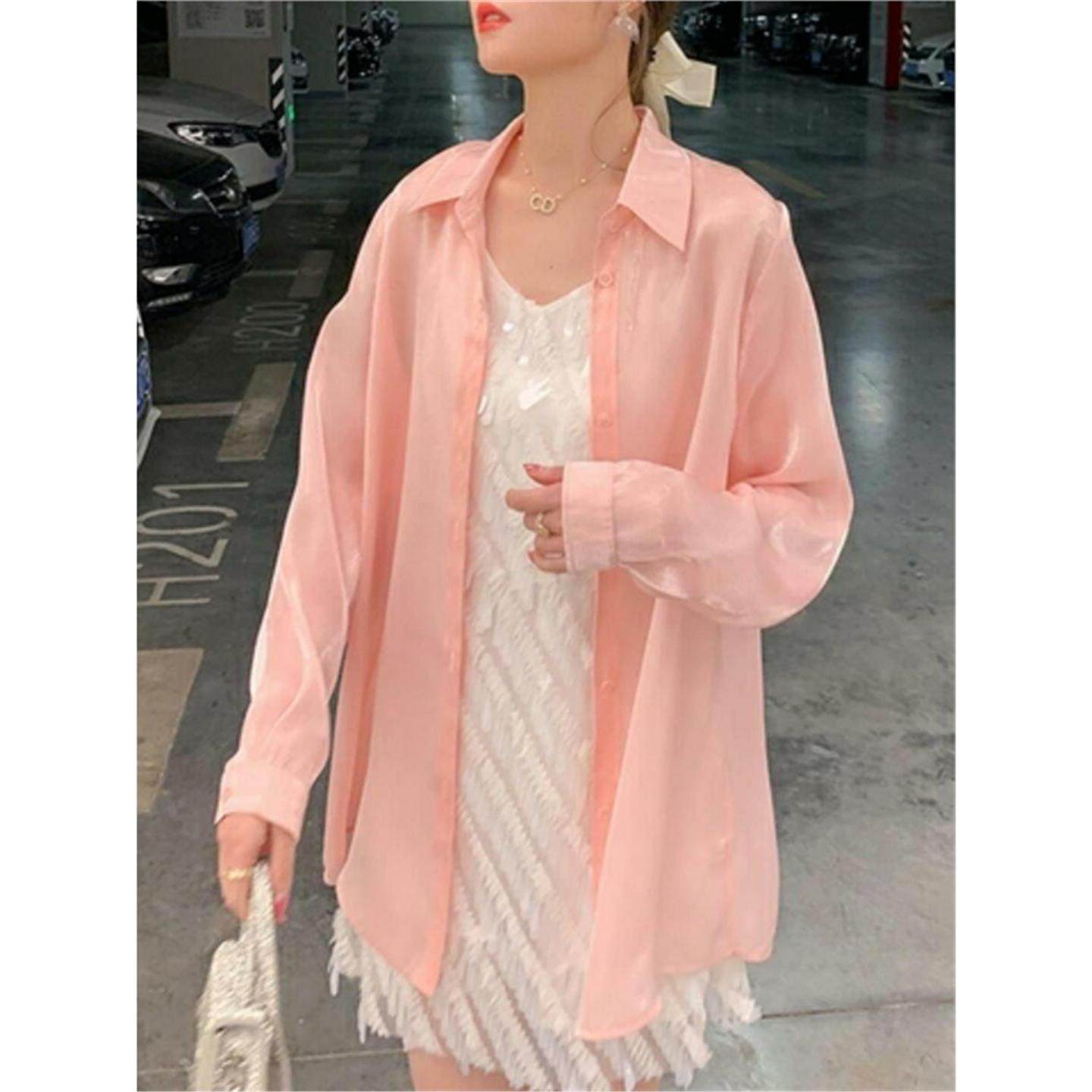 春夏季新款衬衫防晒上衣薄纱女新开衫冰丝雪纺年披肩长袖2026宽松,女装/女士精品,蕾丝衫/雪纺衫,淘宝优惠券,粉丝福利购,淘宝优惠卷