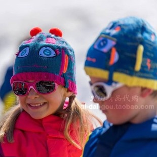 迪卡侬WEDZE婴幼儿童宝宝户外运动保暖抓绒卡通机器人滑雪帽
