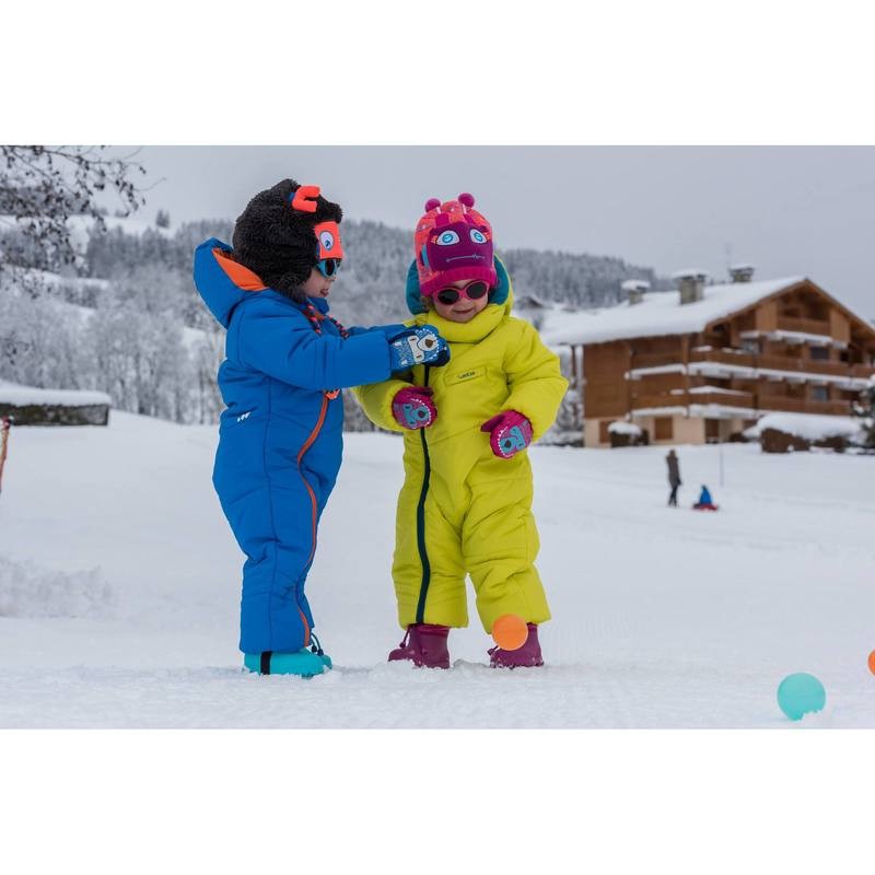 迪卡侬冬季宝宝连体滑雪服