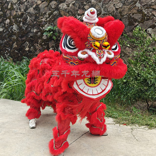 醒狮舞狮南狮正宗佛山醒狮广东双人舞狮醒狮南狮澳洲竹编羊毛狮