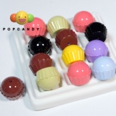 手绘珠蛋糕胚底珠DIY捏捏珠彩绘手工饰品纸杯蛋糕cake可爱萌串珠