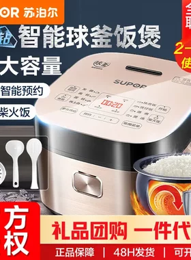 SUPOR/苏泊尔SF40FC873电饭煲4L球釜内胆特色烘焙发面功能3-8人电