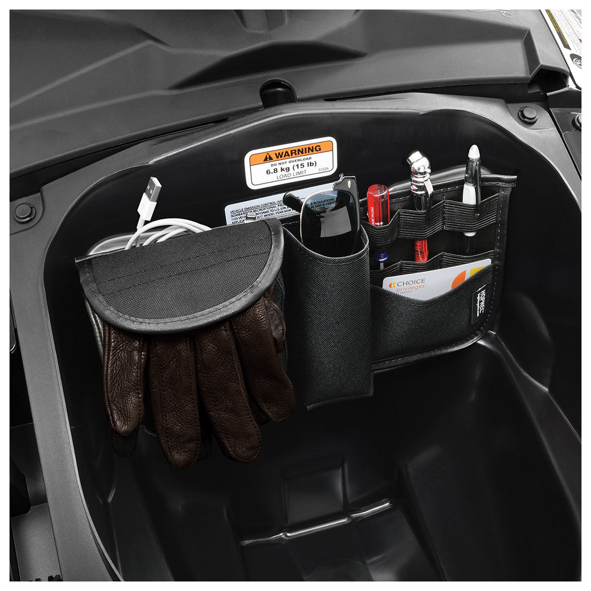 适用于金翼GL1800加装尾箱收纳袋收纳包内挂分类