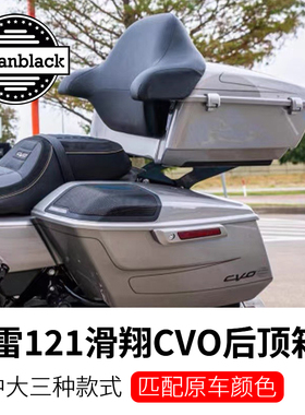Advanblack适用于哈雷121公路大道滑翔CVO喷漆定制后顶箱条纹尾箱
