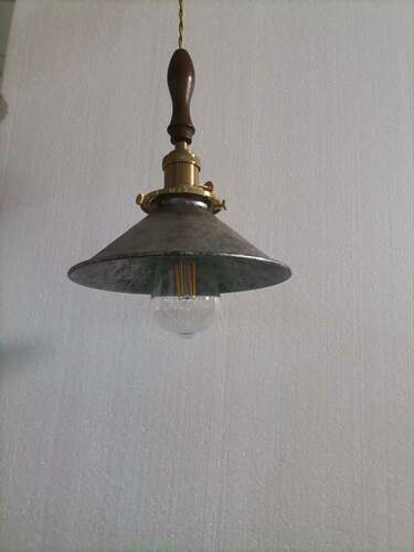 美家达日式黄铜餐厅吊灯玻璃吧台复古胡桃木床头灯橱窗卧室灯具