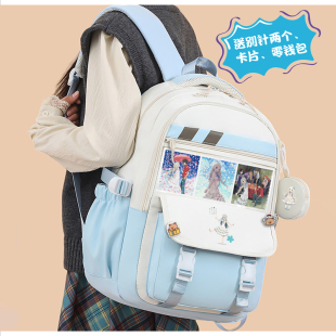 未闻花名周边动漫二次元照片零钱包双肩背包高中小学生大容量通勤