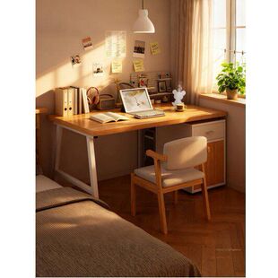 书桌单人书柜书架一体简约家用学生转角电脑桌双人办公桌写字桌子