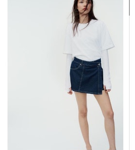 女装 新款 Z1975 双襟牛仔裙裤 400 6164 6164068 068