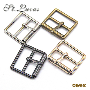 金属鞋扣鞋盼子针扣腰带三档日字针扣环靴子箱包扣金银枪古铜25mm