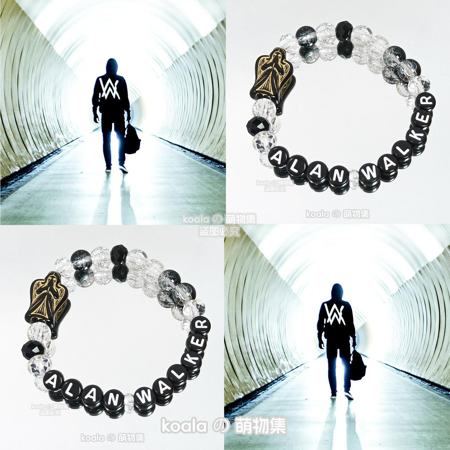 Alan Walker手链AW电音教主kandi手串跨年三亚VAC电音节专辑礼物