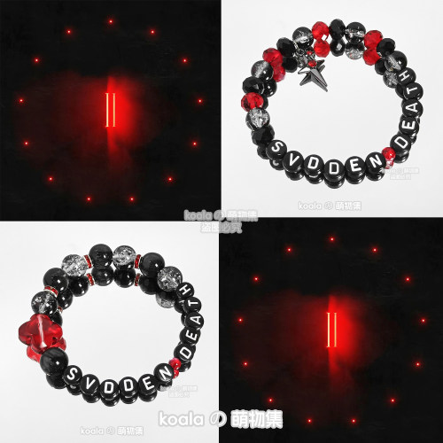 SVDDEN DEATH手链kandi手串猝死哥美国DJ专辑VAC电音节可定制DIY