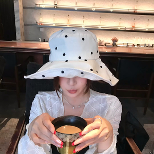 猫女的心事甜美爱心系带渔夫帽子女2026新款春夏季日系百搭