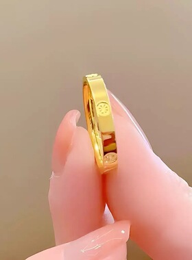 猫女的心事轻奢高级感米字戒指简约大气百搭素圈戒指