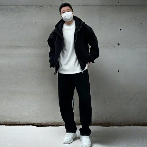 华棉秋季男款休闲运动套装