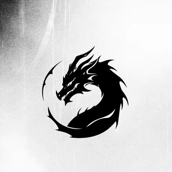 龙图腾皮卡划痕个性机盖贴纸