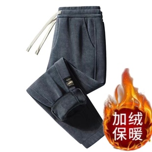 男士 宽松大码 清仓捡漏灯芯绒休闲裤 秋冬季 卫裤 加绒保暖百搭运动裤