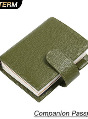 Companion Passport 护照TN手帐荔枝纹头层牛皮记事本旅行本