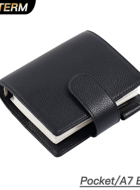 Moterm Elite系列活页本A7/Pocket尺寸口袋型手帐本荔枝纹牛皮