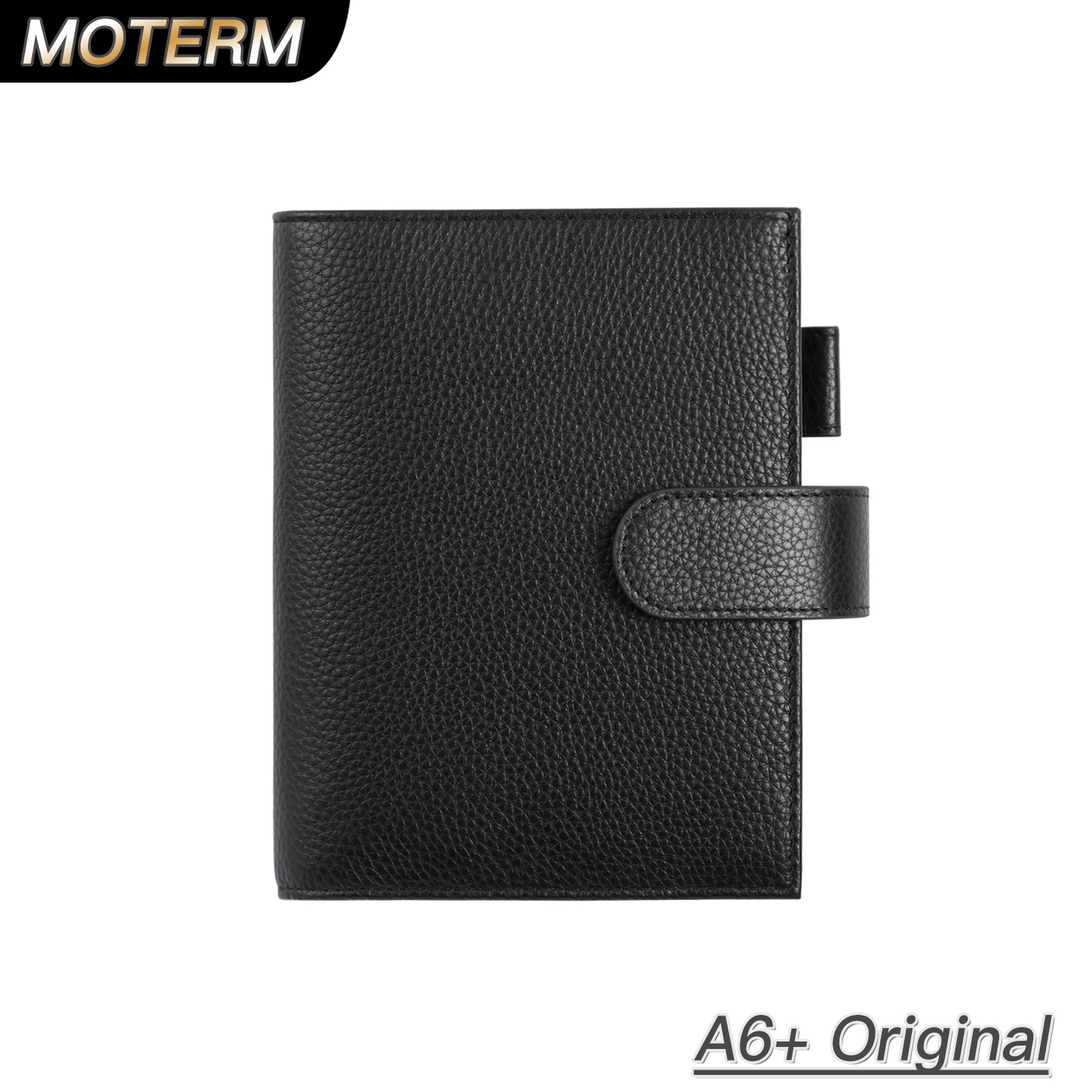 Moterm Original A6+ 定页手帐封皮荔枝纹头层牛皮记事本书衣