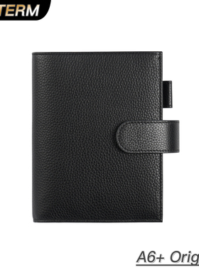 Moterm Original A6+ 定页手帐封皮荔枝纹头层牛皮记事本书衣