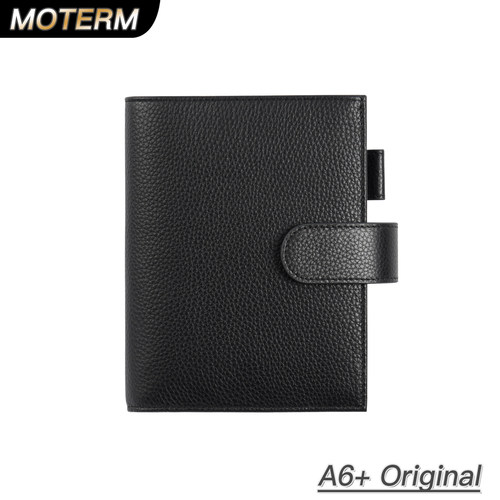 moterm定页A6+真皮荔枝纹书衣