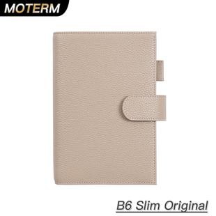 Moterm Original B6 Slim定页手帐封皮荔枝纹头层牛皮记事本书衣